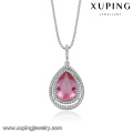 necklace-00483 colar elegante xuping com um grande cristais de Swarovski em pingente de colar